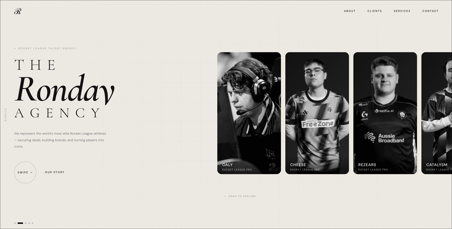 Ronday Agency homepage