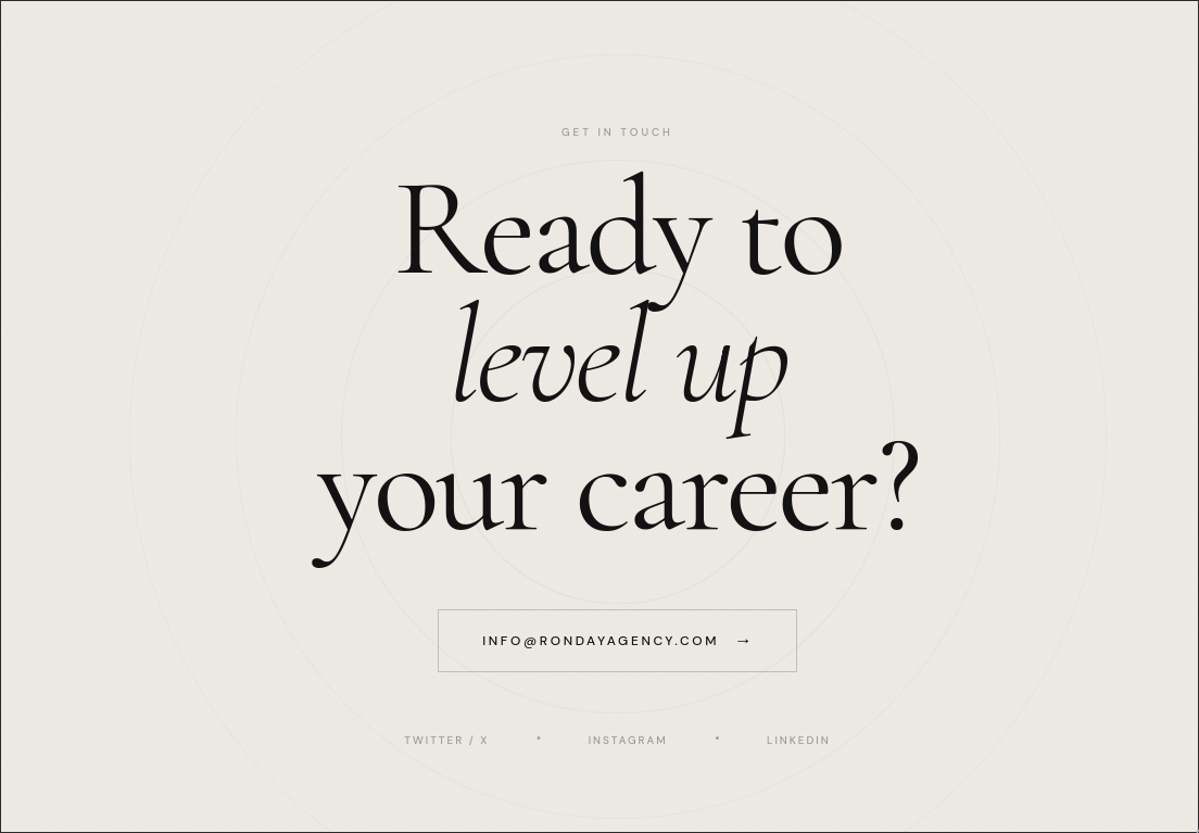 Ronday Agency contact